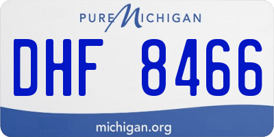 MI license plate DHF8466
