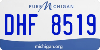 MI license plate DHF8519