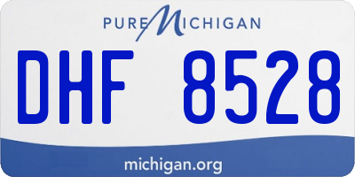 MI license plate DHF8528
