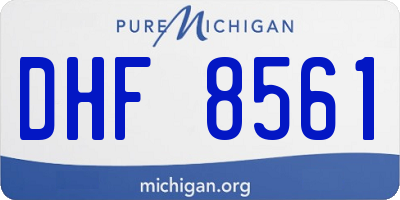 MI license plate DHF8561