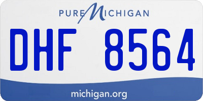 MI license plate DHF8564