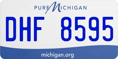 MI license plate DHF8595