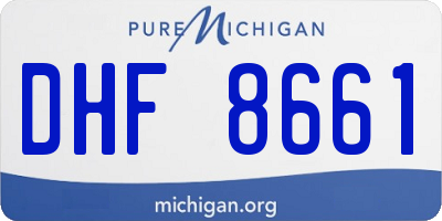 MI license plate DHF8661