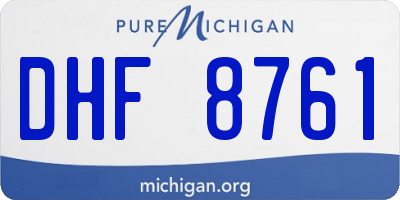 MI license plate DHF8761