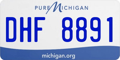 MI license plate DHF8891