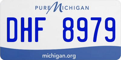 MI license plate DHF8979