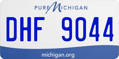 MI license plate DHF9044
