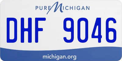MI license plate DHF9046