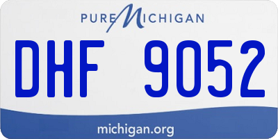 MI license plate DHF9052