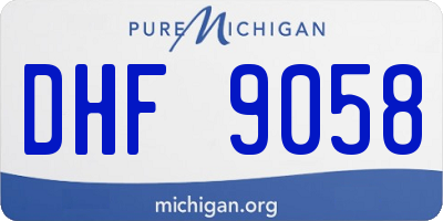 MI license plate DHF9058