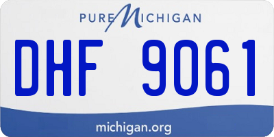 MI license plate DHF9061