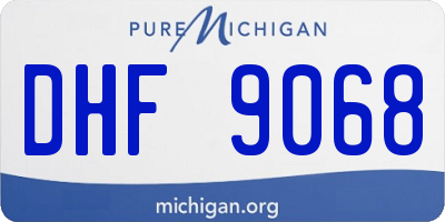 MI license plate DHF9068