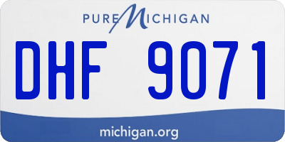 MI license plate DHF9071