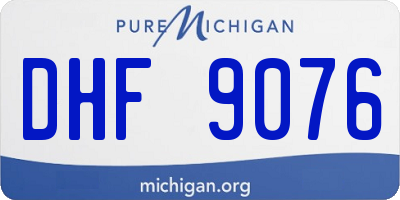 MI license plate DHF9076