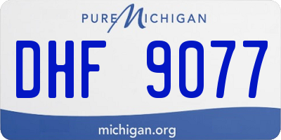 MI license plate DHF9077