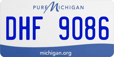 MI license plate DHF9086