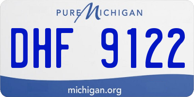 MI license plate DHF9122