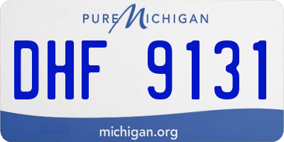 MI license plate DHF9131