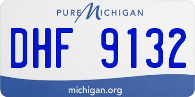 MI license plate DHF9132