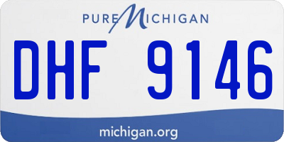 MI license plate DHF9146