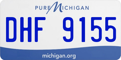 MI license plate DHF9155