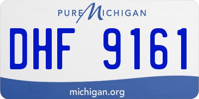 MI license plate DHF9161