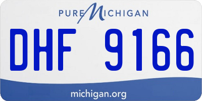 MI license plate DHF9166