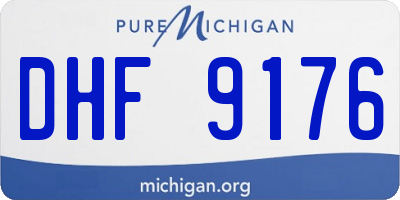 MI license plate DHF9176