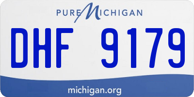 MI license plate DHF9179