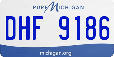 MI license plate DHF9186