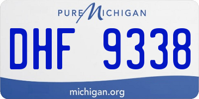 MI license plate DHF9338