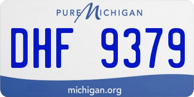 MI license plate DHF9379