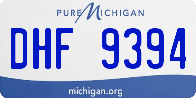 MI license plate DHF9394