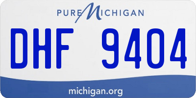 MI license plate DHF9404