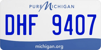 MI license plate DHF9407