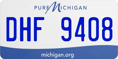 MI license plate DHF9408