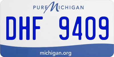 MI license plate DHF9409