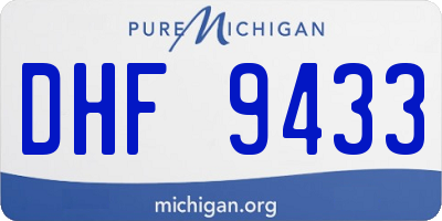 MI license plate DHF9433
