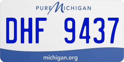 MI license plate DHF9437