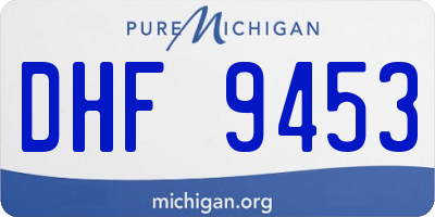 MI license plate DHF9453