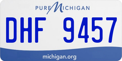 MI license plate DHF9457