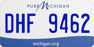 MI license plate DHF9462