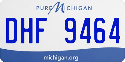 MI license plate DHF9464