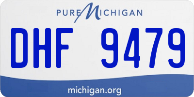 MI license plate DHF9479
