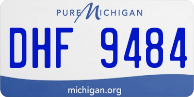 MI license plate DHF9484
