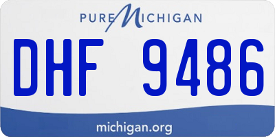 MI license plate DHF9486
