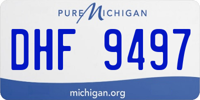 MI license plate DHF9497