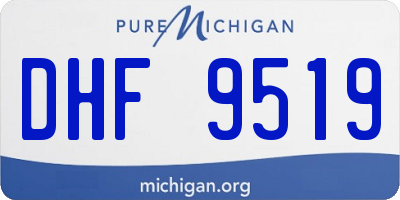 MI license plate DHF9519