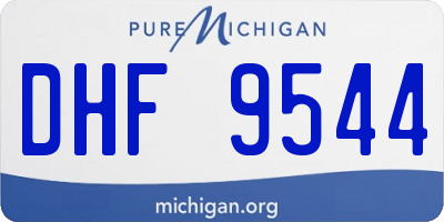 MI license plate DHF9544