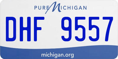 MI license plate DHF9557